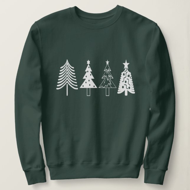Cute Julgran Sweat Shirt Julafton Helgdagar T (Design framsida)
