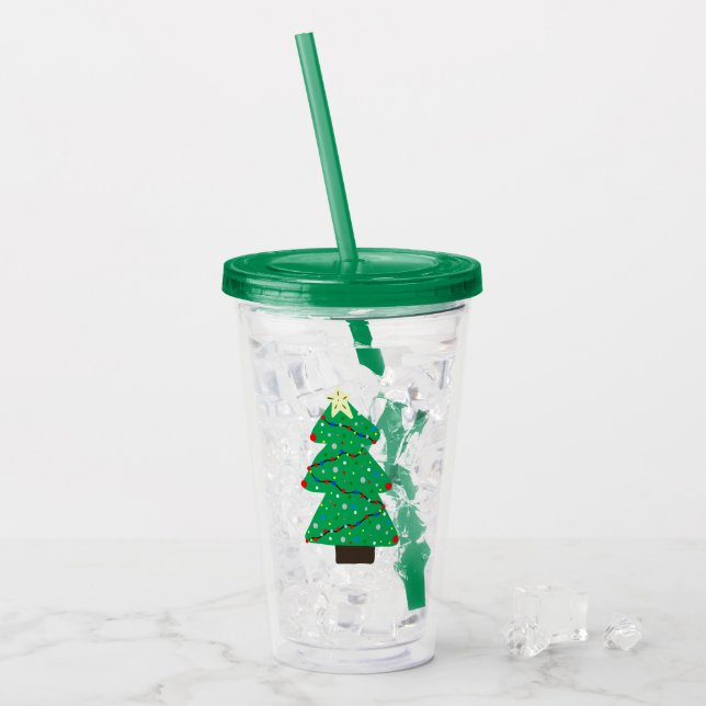 Cute Julgran Take Away Mugg (Framsida Ice)