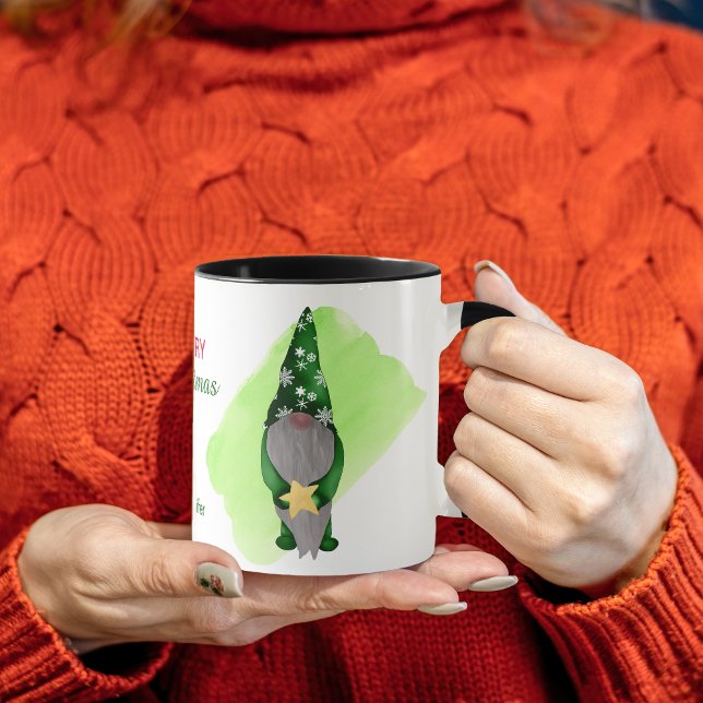 Cute Julgrav med Guld Star Mugg (Skapare uppladdad)