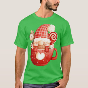 Cute Julgrummet Hett Cocoa God jul Hap T Shirt