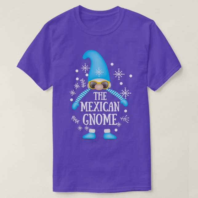 Cute Julgryn i Play Hats Mexikanska Gnome T Shirt (Design framsida)