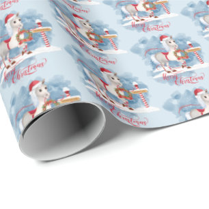 Cute julhora vid Nordpolen Presentpapper