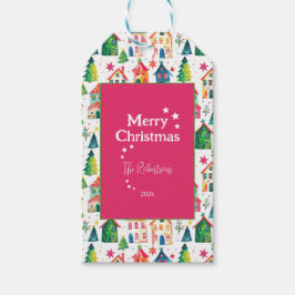 Cute-julhus Presentetikett