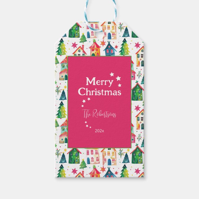 Cute-julhus Presentetikett (Framsidan)