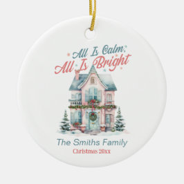 Cute-julhuset Julgransprydnad Keramik