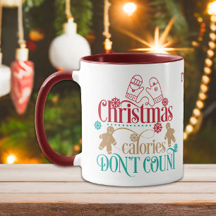Cute-julkalorier Räkna inte nybörjare Mugg