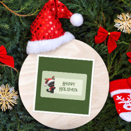 Cute Julkatt - Glad helg Napkins Pappersservett