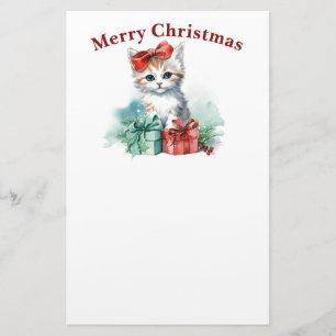 Cute-julklapp Brevpapper
