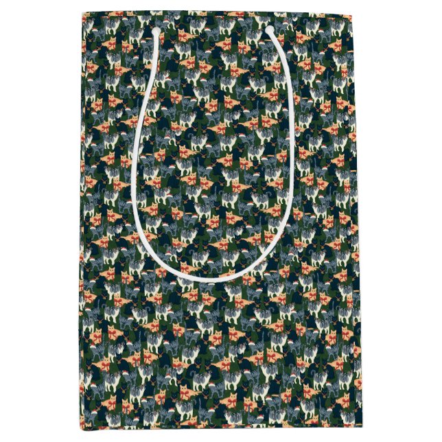 Cute-julklapp med festlig katt (Framsidan)