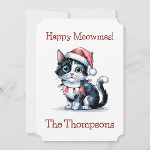 Cute-julklapp som är inkapslad i Ljus Julkort
