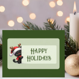 Cute-julklapp - vykort för Glad helg