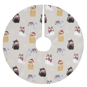 Cute julklappar Mönster Julgransmatta Borstad Polyester