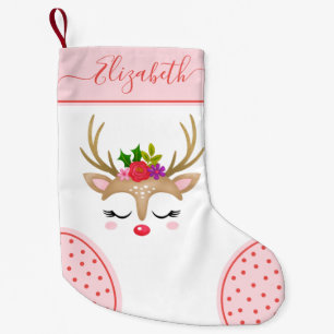 Cute-julpryder, Monogram Stocking Liten Julstrumpa