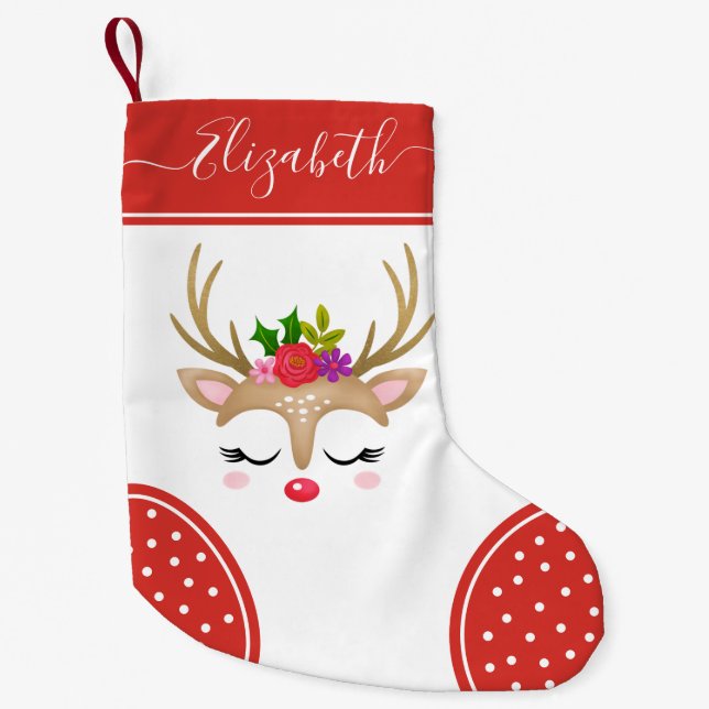 Cute-julpryder, Monogram Stocking Liten Julstrumpa (Framsidan)