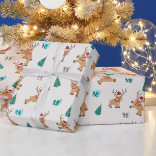 Cute-julpryder Mönster Presentpapper