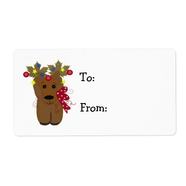 Cute julrenar fraktsedel (Framsidan)