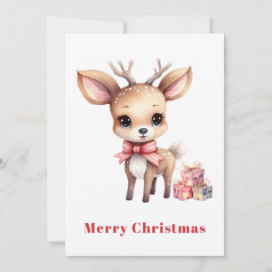 Cute julrenar julkort