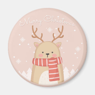 Cute julrenar magnet