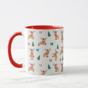 Cute julrenar mugg
