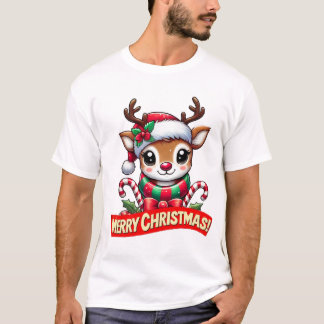 Cute julrenar t shirt