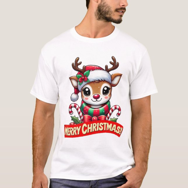 Cute julrenar t shirt (Framsida)