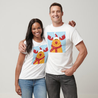 Cute julrenar tee