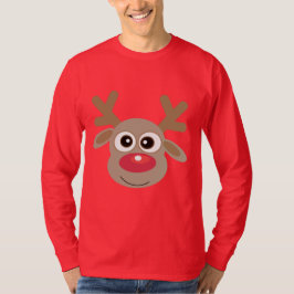 Cute-julrenens Novelty Ugly Red T Shirt