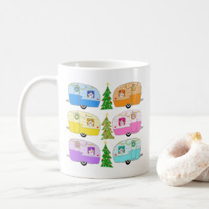 Cute julsläpare Vintage RV Kaffemugg