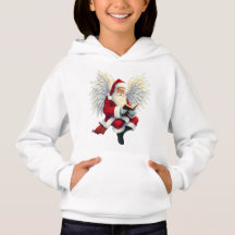 Cute Jultomten Angel Kids Hoodie Tee