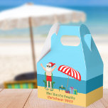 Cute Jultomten Anpassningsbar Beach jul Party Presentaskar<br><div class="desc">Den här söta julen i juli-festboxen gör att perfekten sommar-party dekorerar för en strandbänk eller bassäng-sammankomst. Gör det till en roligt nordpolare, så att extravaganza med Jultomten i hans simbassänger bredvid ett rödvitt strandparaply och -gåvor. Jag har aldrig sett mr Klaus i en badande kostym förut! Grönten binder samman temat...</div>