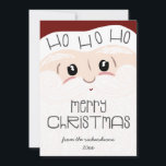 Cute Jultomten Ansikte Ho Ho Ho Ho God jul Julkort<br><div class="desc">Cute Jultomten Ansikte Ho Ho Ho God jul-Helgdagskort - med min hand plockade-teckning av en jolly Santa ansikte med fluffy skägg och mustasch, klassisk rödhatt, och Tomat skulle inte vara färdigt utan hans tvillingande ögon och rosiga kinder! Ett roligt med ett lekfullt typsnitt säger hur man håller sig över hatten...</div>
