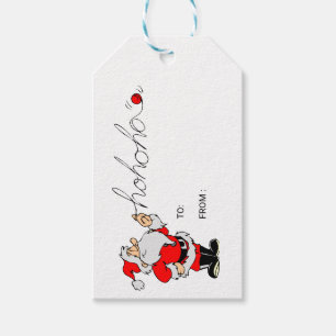 Cute Jultomten Helgdag Presentetikett