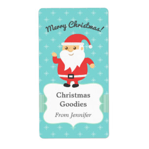 Cute Jultomten Jolly och God jul Fraktsedel