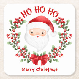 Cute Jultomten jul Underlägg Papper Kvadrat