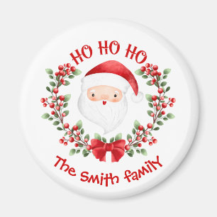 Cute Jultomten, julfamiljen Namn Magnet
