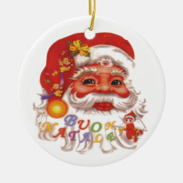 Cute Jultomten Julgransprydnad Keramik