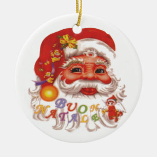 Cute Jultomten Julgransprydnad Keramik