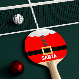 Cute jultomten Kostym Funny Festive Red Pingisracket