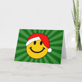 Cute jultomten Lycklig Ansikte Helgkort