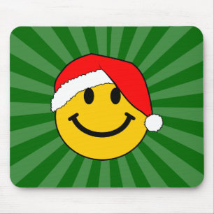 Cute jultomten Lycklig Ansikte Musmatta