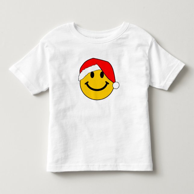 Cute jultomten Lycklig Ansikte Tee (Framsida)