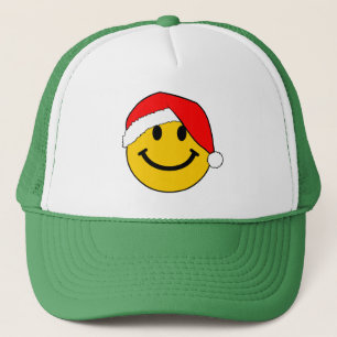 Cute jultomten Lycklig Ansikte Truckerkeps