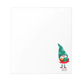 Cute-jultomten med julprydnader anteckningsblock