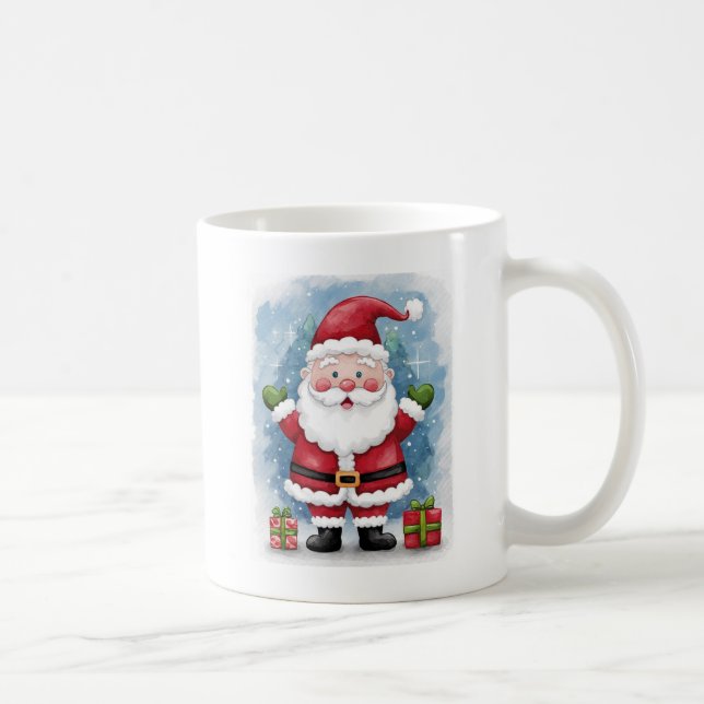 Cute Jultomten Mugg - Mysigt upp med julspir (Höger)