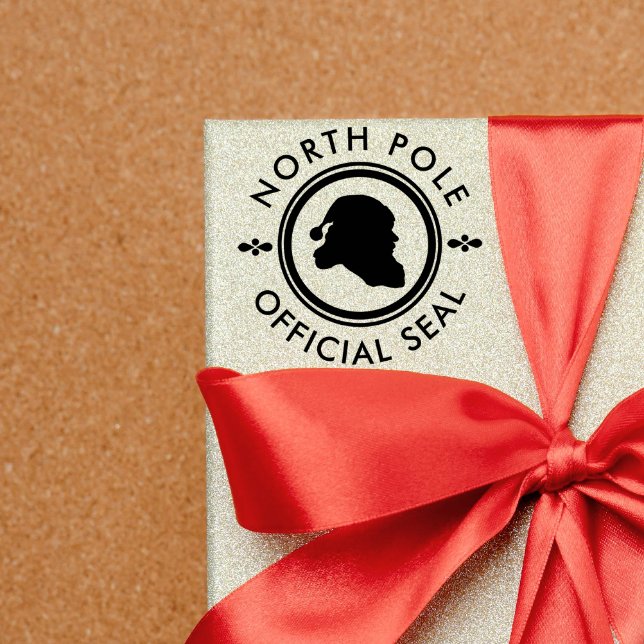 Cute Jultomten Officiell North Pole Delivery Stämpel (Skapare uppladdad)