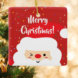 Cute Jultomten Ram | Foto av familjen Keepsaké Julgransprydnad Keramik