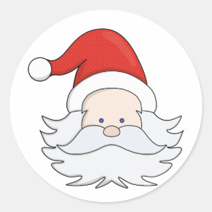 Cute Jultomten Runt Klistermärke
