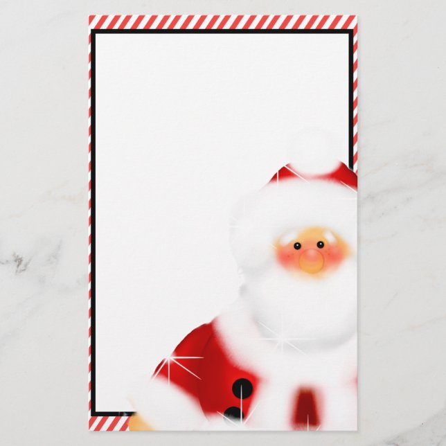 Cute Jultomten Stationary Brevpapper (Framsida)