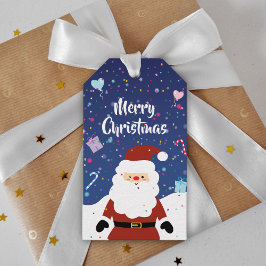 Cute Jultomten Winter Wonderland God jul Presentetikett