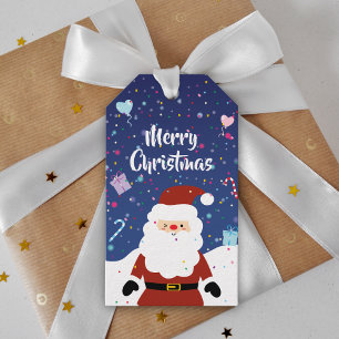 Cute Jultomten Winter Wonderland God jul Presentetikett